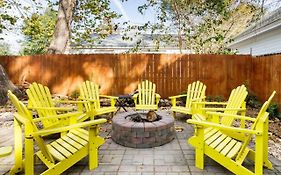 Vibrant, Colorful Condo Building With Backyard Firepit And Games